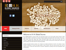 Tablet Screenshot of hhglobalsources.in
